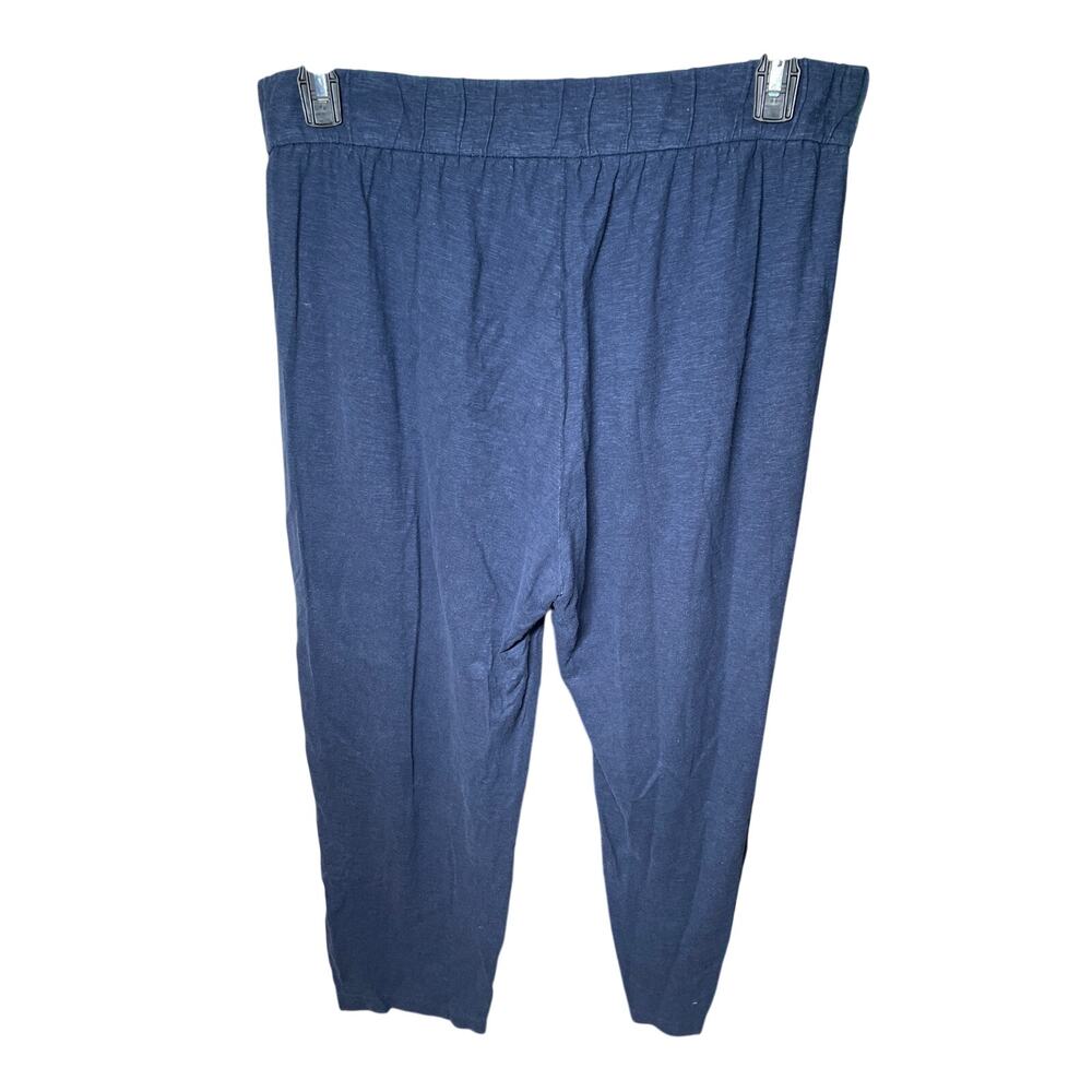 Eileen Fisher Lantern Pants Womens Medium Blue Pull On Organic Cotton Hemp - Picture 3 of 7